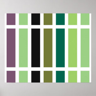 Poster Green purple Black Hues