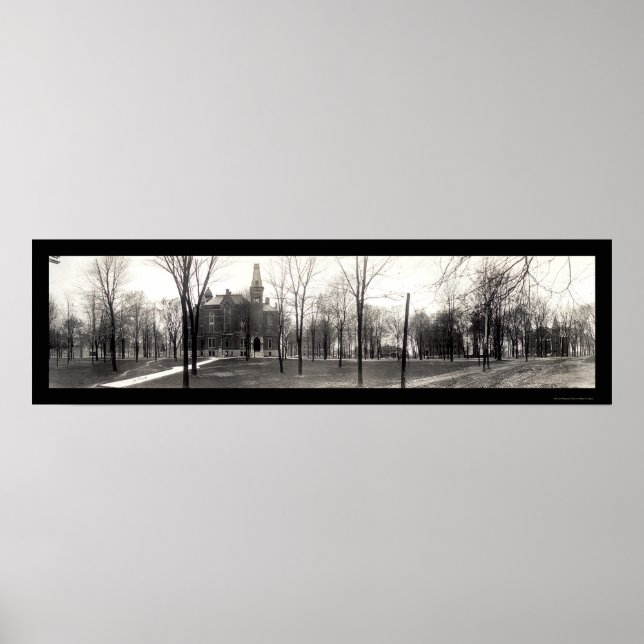 Poster Greencastle Depauw University Photo 1909 (Devant)