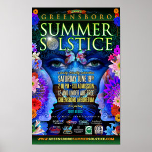 Poster Greensboro Summer Solstice 2021 Souvenir