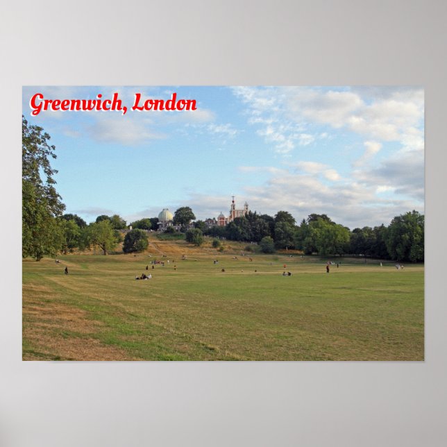 Poster Greenwich Park, Londres (Devant)