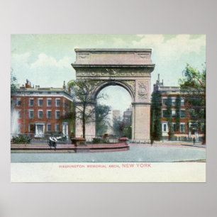 Poster Greenwich Village, New York City Vintage