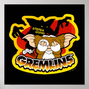 Poster Gremlins Gizmo Stripe