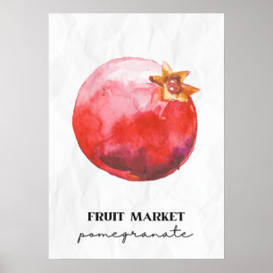 Poster Grenade du marché aux fruits