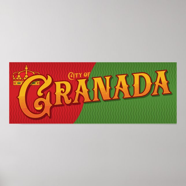 Poster Grenade Espagne (Devant)