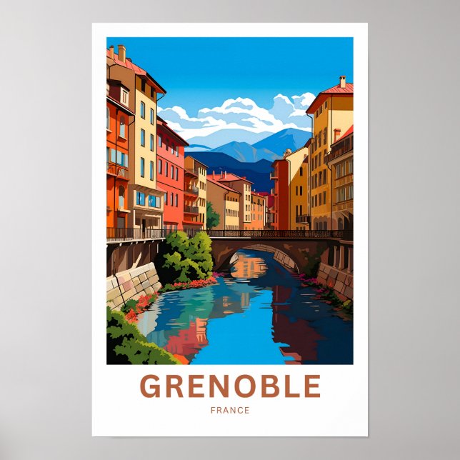 Poster Grenoble France Imprimer (Devant)