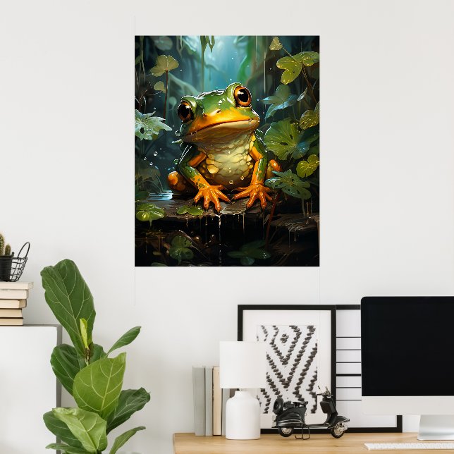 Poster Grenouille (Bureau à domicile)