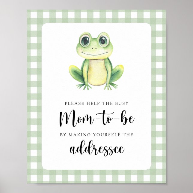 Poster Grenouille - Aidez la maman à être occupée (Devant)