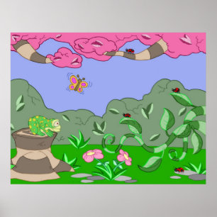 Poster grenouille contre poupée