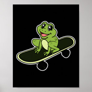 Poster Grenouille Crapaud Amphibien Grenouille Planche à