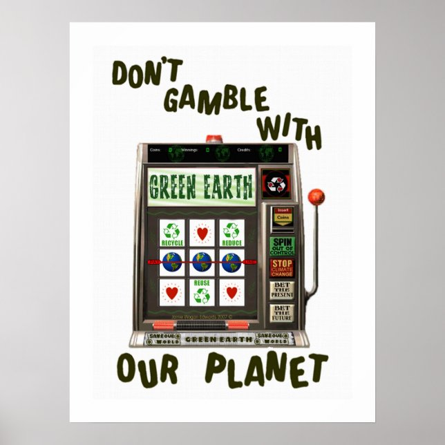 Poster Grenouille De l'environnement jour des terres (Devant)