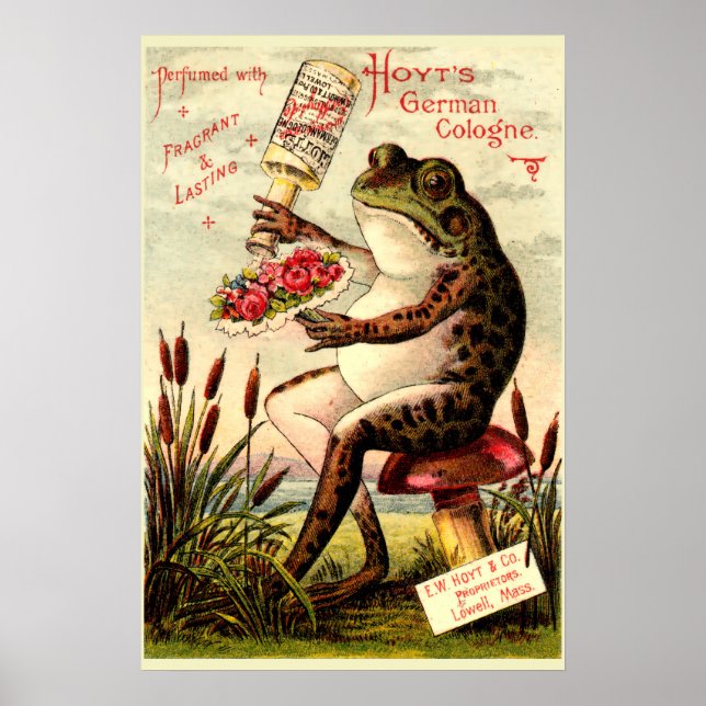 Poster Grenouille de l'époque victorienne sur Toadstool P (Devant)