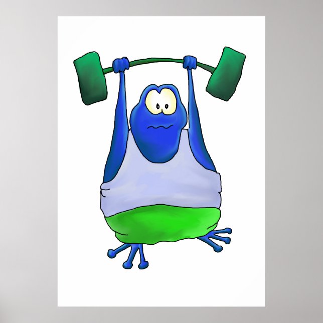 Poster Grenouille de levage (Devant)