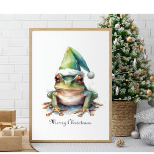 Poster Grenouille de Noël, coutume