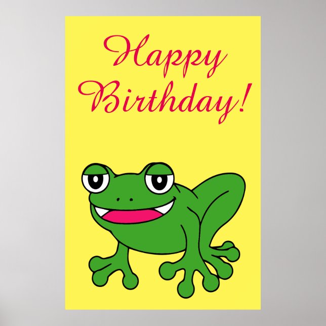 Poster Grenouille drôle (Devant)