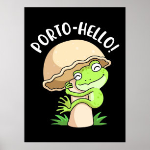 Poster Grenouille Et Champignons