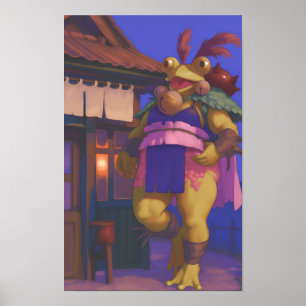 Poster Grenouille Imaginaire