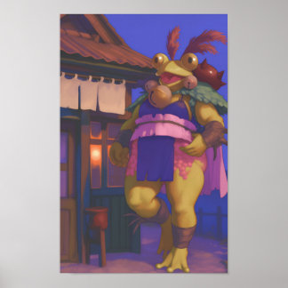 Poster Grenouille Imaginaire