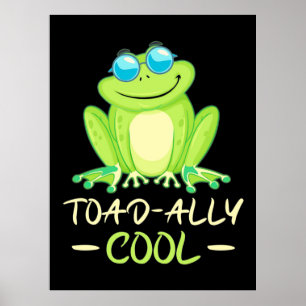Poster Grenouille Toadal Cool