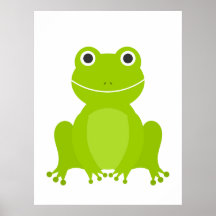 Grenouille verte mignonne