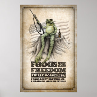 Poster Grenouilles pour la liberté IPA à trois volets
