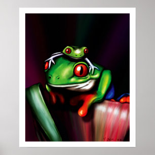 Poster Grenouilles rousses