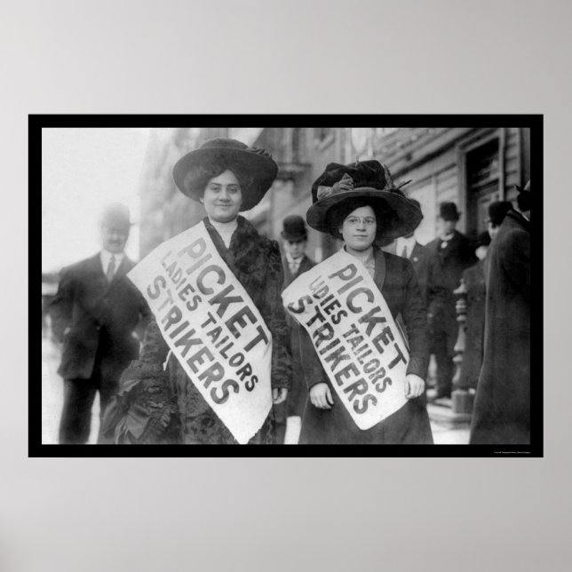 Poster Grève des ouvriers du vêtement, New York, 1910 (Devant)