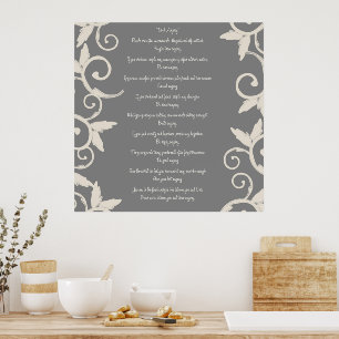 Poster Grey Swirl Le Faire De Toute Façon