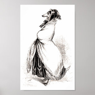 Poster Greyhound par Grandville (1803-1847)