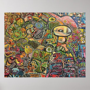 POSTER GRFAFITTI-MY WORLD