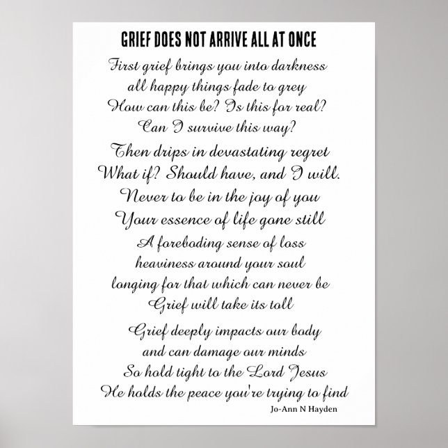 POSTER GRIEF (Devant)