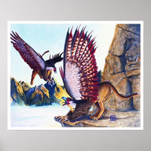 Poster Griffins sur Cliff (Devant)
