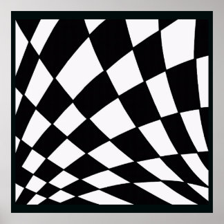 Poster Grille Courbe | Moderne