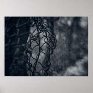 Poster Grille de clôture métallique fine art