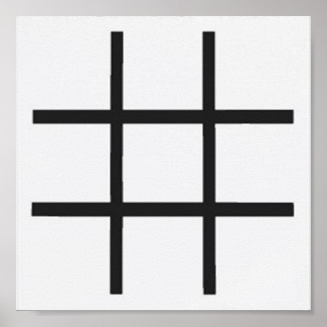 Poster Grille TAG Dominoes-Tic Tac Toe (aimants frigo de  (Devant)