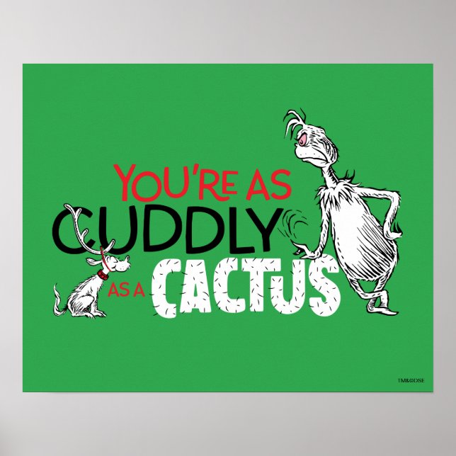 Poster Grille | Vous êtes aussi mou qu'un Cactus Cote (Devant)
