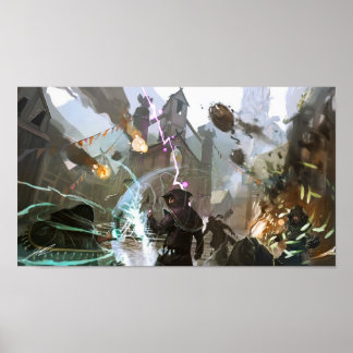 Poster Grimoire : Manastorm Concept Art - Bataille de l'É