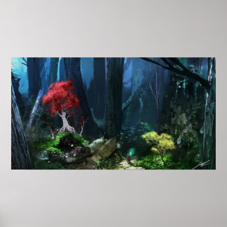 Poster Grimoire : Manastorm Concept Art - Forest Scene