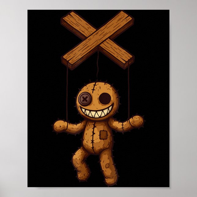 Poster Grimstring – Soky Playful Puppet Marionette Cartoo (Devant)