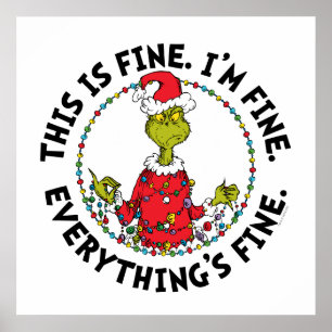 Poster Grinch Tout va bien