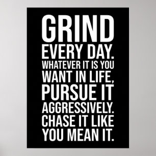 Poster Grind Every Day - Motivational