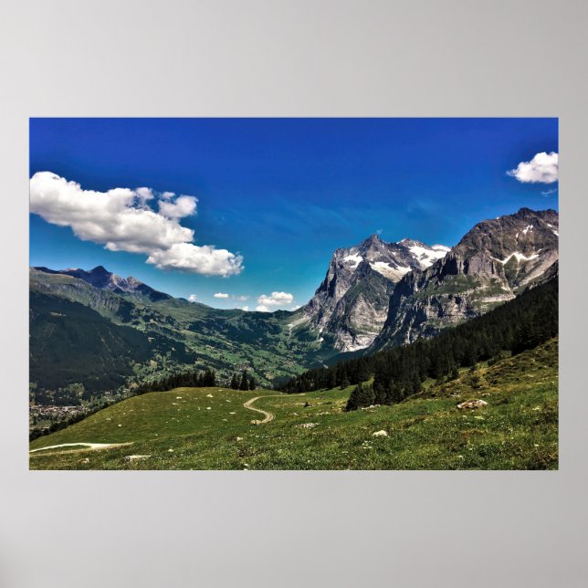 Poster Grindelwald Suisse (Devant)