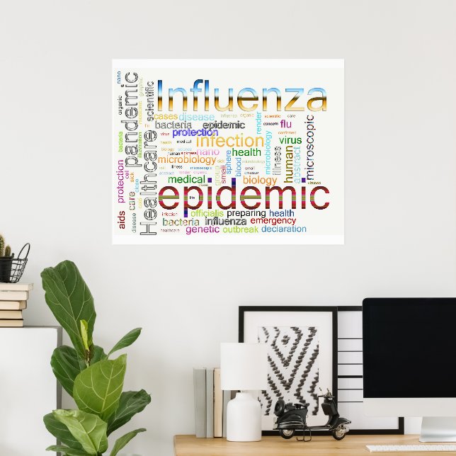 Poster grippe (Bureau à domicile)