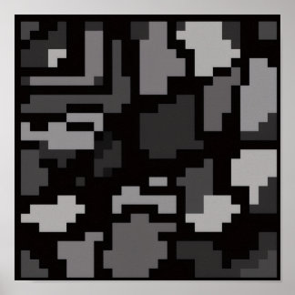 Poster Gris abstrait