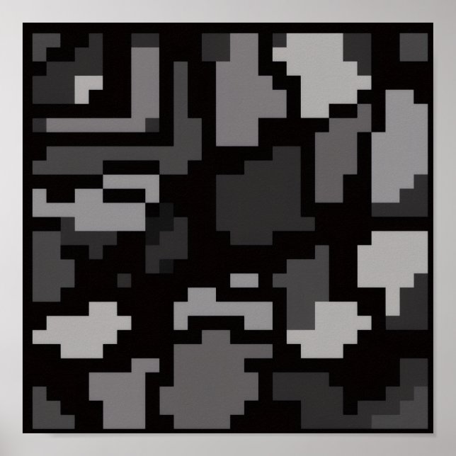 Poster Gris abstrait (Devant)
