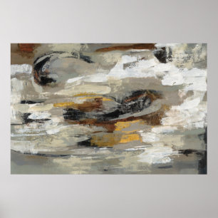 Poster Gris Abstrait neutre   Silvia Vassileva