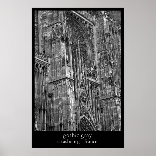 Poster gris gothique (Devant)