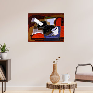Poster Gris - La Guitare Noire