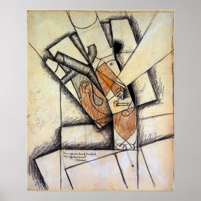 Poster Gris - Le fumeur (Devant)