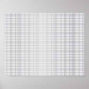 Poster Gris, moderne, simple, cool, lignes de grille tend
