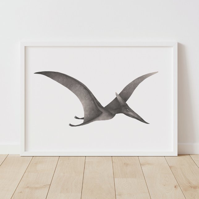 Poster gris Pteradactyl Dinosaur Imprimer (Créateur téléchargé)